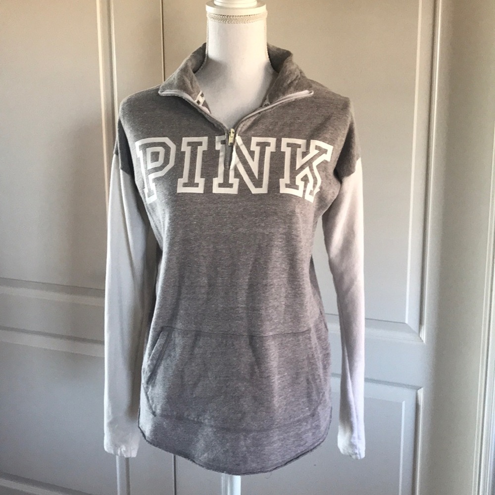 PINK quarter zip hoodie